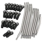 RZXYLRC 313mm Wheelbase 10Pcs Stainless Steel Link Rod Linkage for 1/10 RC Axial SCX10 II AX90046 AX90047 Rock Crawlers Metal Up
