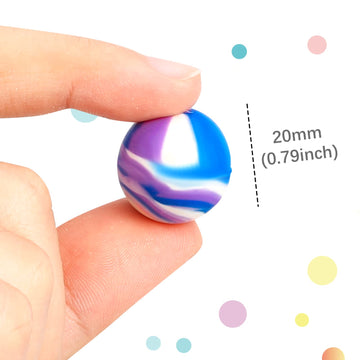Pllieay 1000Pcs Bouncy Balls Bulk, 20Mm/0.78Inch Colorful Various Styles Mixed Bouncy Balls, Small Rubber Bouncing Balls For Kids Party Favors, Gift Bag Filling And Vending Machines