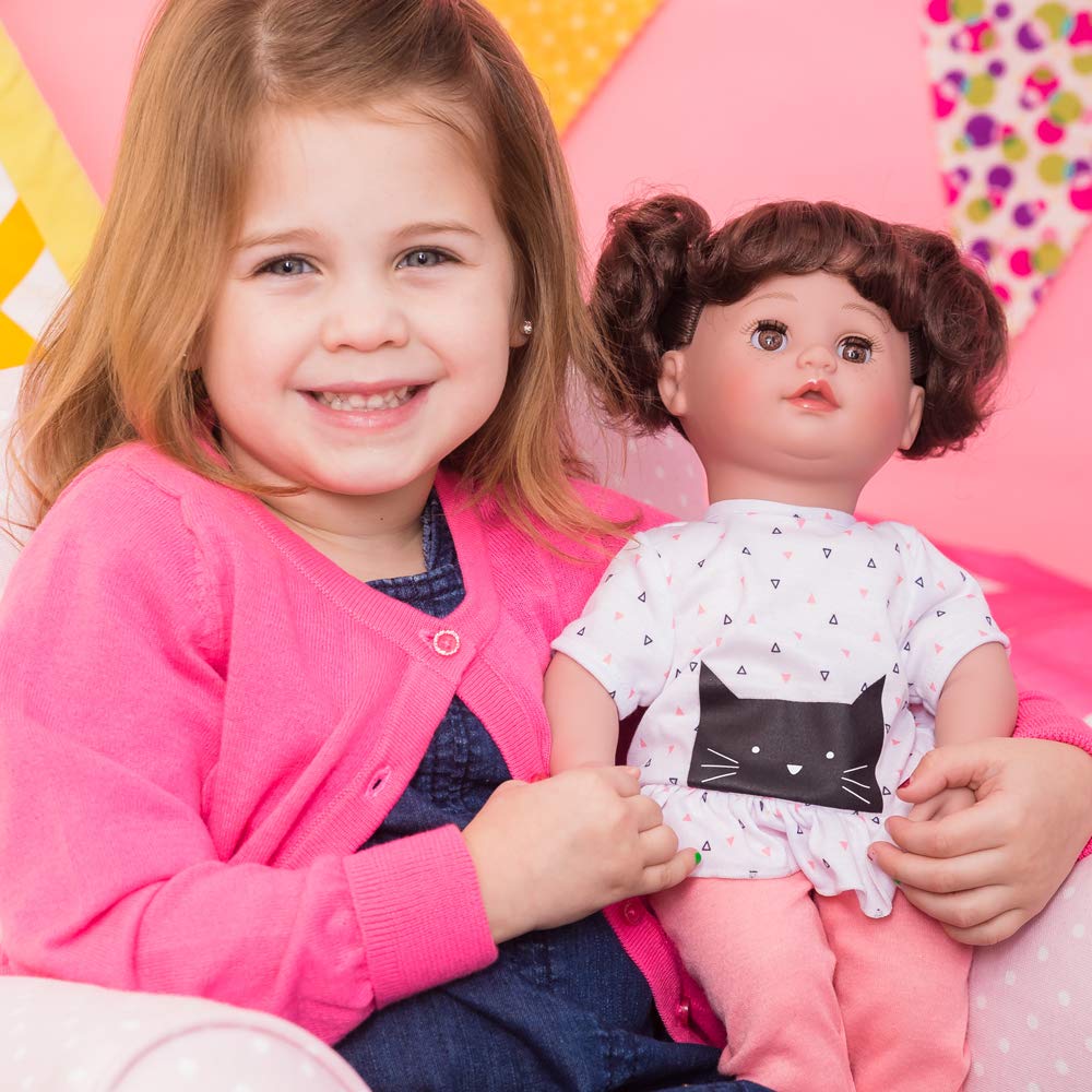 Adora My Cuddle & Coo Babies Collection, 15' Baby Doll With Sweet Powder Scent And 5 Touch Activated Sounds: She Cries, Coos, Giggles, Kisses Back & Says Momma Birthday Gift For Ages 3+ - Kitty Kisses