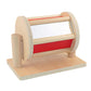 Atorse Montessori Materials Wooden Sensory Rotatable Drum For Infant Toddler Roller