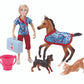 Breyer Freedom Series (Classics) Day At The Vet Doll & Animals Set | 8 Piece Playset With 6'' Fully Articulated Rider Doll | 1:1