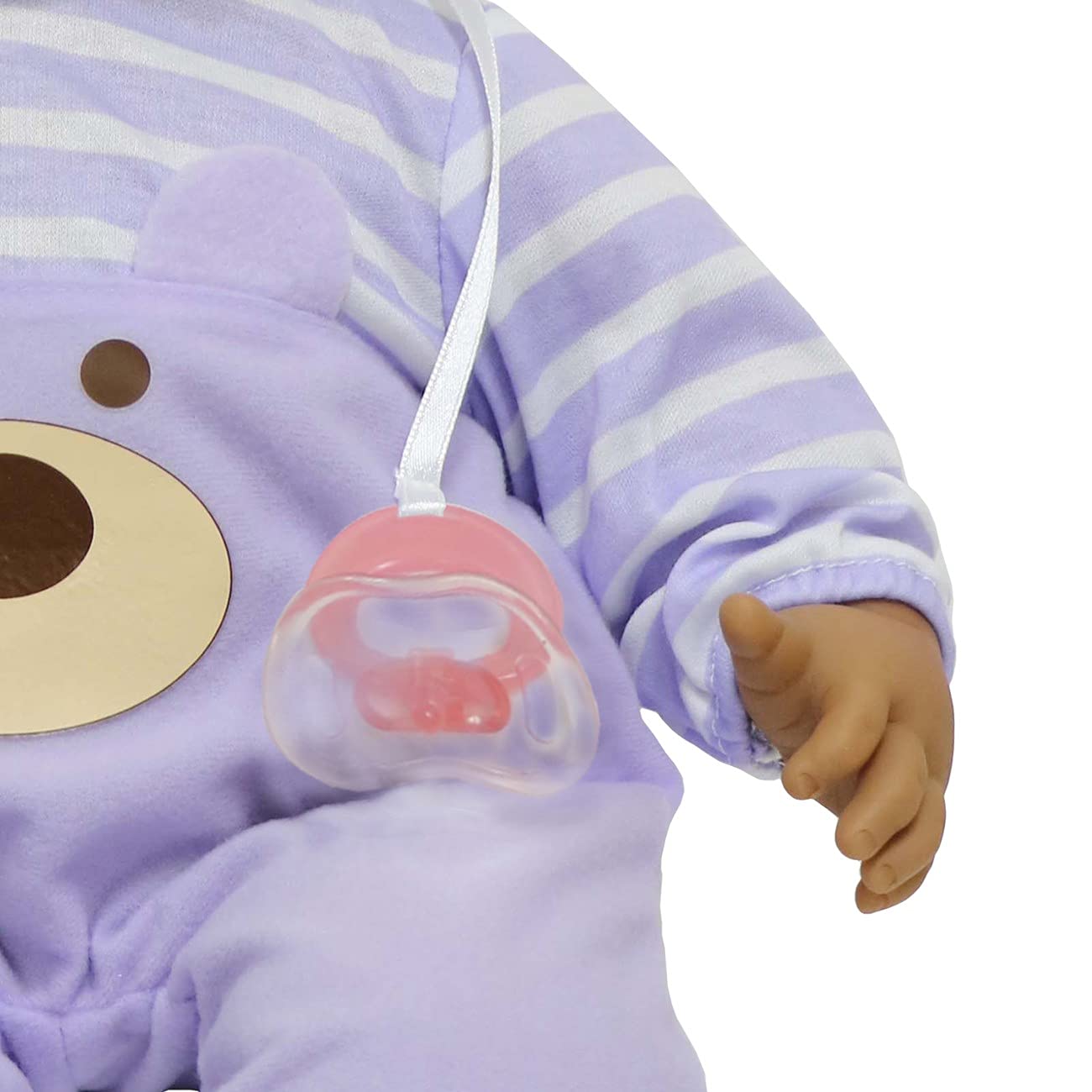 JC Toys Lots to Cuddle Babies Hispanic 20-Inch Peach Soft Body Baby Doll and Accessories Designed by Berenguer, Purple, 35019