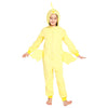 Rabtero Children Farm Animal Onesie Costume, Kids Chicken Costume One-Piece Pajamas, Toddlers Yellow Chick Costume With Bird Wings, Halloween Christmas Costume For Kids 8-10