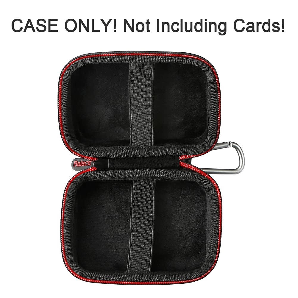 RAIACE Hard Travel Case for Five Crowns Card Games - Protective Black Aluminum Storage Bag (Cards Not Included)