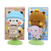 Yokushi 2 Pcs Bubu And Dudu Bears Car Dashboard Decorations, Cute Cartoon Statue Bears Panda Figurine Office Desk Decor For Deco