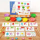 Funspark Rainbow Color Sorting Stacking Puzzle, Maths Counting Games, Matching Games, Educational Toys With Wooden Beads, Great 