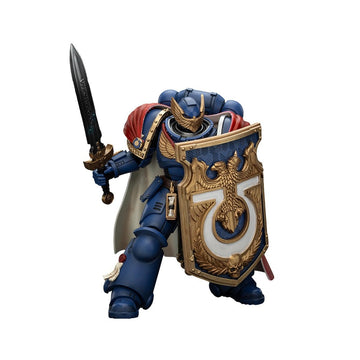 JOYTOY Warhammer 40 000 1/18 Action Figure-Ultramarines Victrix Honour Guard with Storm Shield and Power decorative replica blade-Collection Model Birthday Gifts