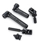Que-T 1 Pair Metal Hard Steel Drive Shafts Driveshafts for 1: 24 Axial SCX24 AX100002 AX100001 RC Car