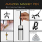 Vywmna Fidget Pen For Adults Kids,Toy Pen Decompression Magnetic Metal Pen, Desk Toys Multifunctional Deformable Magnet Writing Pen(Black)