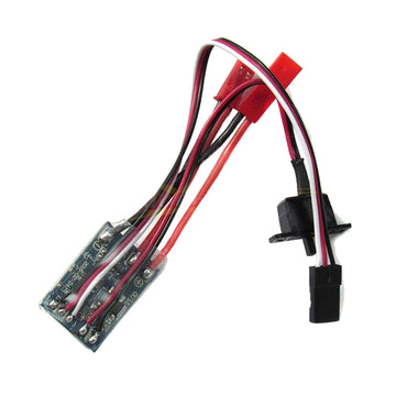 powerday RC 10A ESC Brushed Speed Controller for 1/16 18 24 Car Boat Tank w/o Brake,Fit 130/180/260/280/380 Brushed Motor(Withou