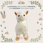 Bearington Alma Plush Stuffed Animal Llama, 10 Inches