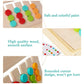 AugToy Montessori Slide Puzzle - Color & Shape Matching Educational Wooden Toy for Kids Age 3-7, Travel Gift