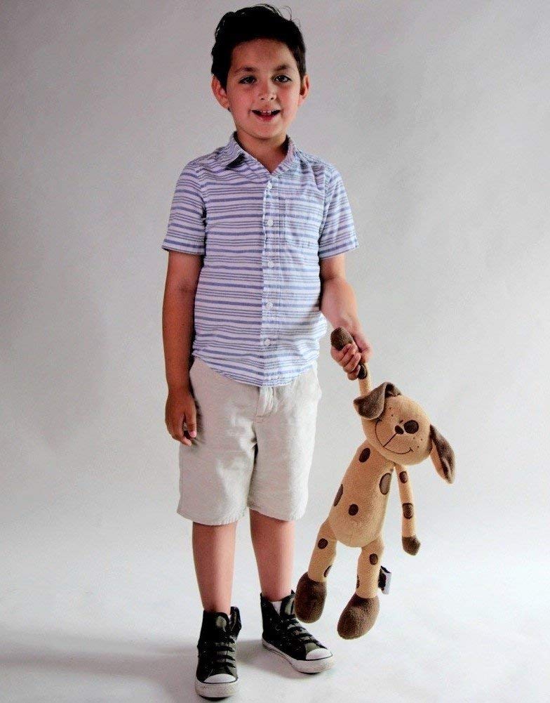 Snuggle Stuffs Plush Sitting Brown Peppered Puppy Dog, 15'