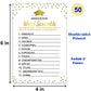Graduation Party Word Scramble Game Cards, Games Activities and College Party Decorations(50 pack)