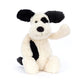 Jellycat Bashful Black and Cream Puppy Stuffed Animal, Large 15 inches - Dogs and Puppies Plush Toy - Classic Children's Gift