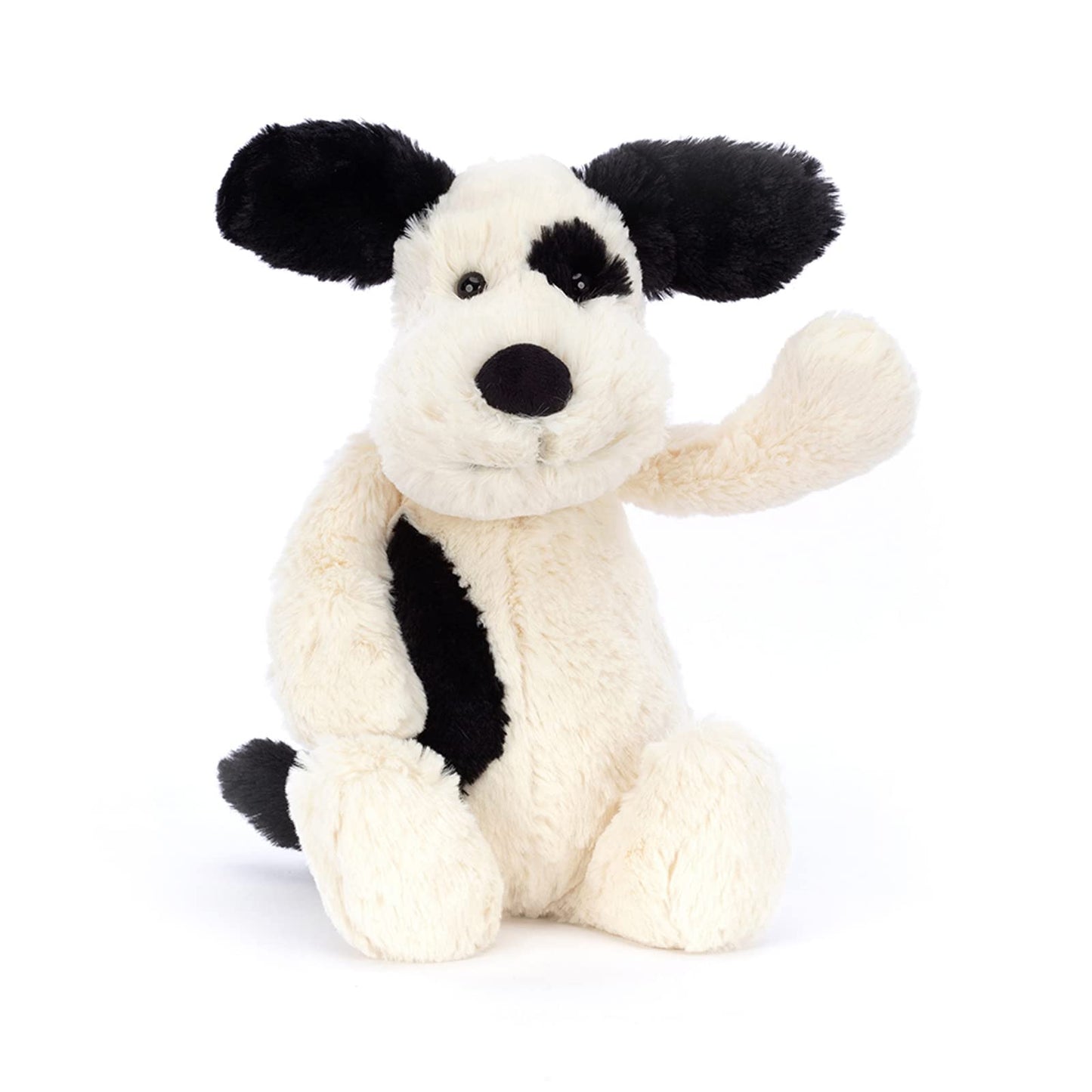Jellycat Bashful Black and Cream Puppy Stuffed Animal, Large 15 inches - Dogs and Puppies Plush Toy - Classic Children's Gift