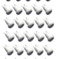 Wizzo (Pack Of 30 Pieces) Micro Usb V8 Female Panel Mount Socket Connector For Electronic Circuits, Diy Hobby Kit Multipurpose (