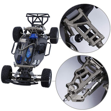 HobbyPark Aluminum Suspension Arms Set (Front & Rear), w/Tie Bar for 1/10 Traxxas Slash 2WD RC Car Upgrade Parts Hop Ups, Replac
