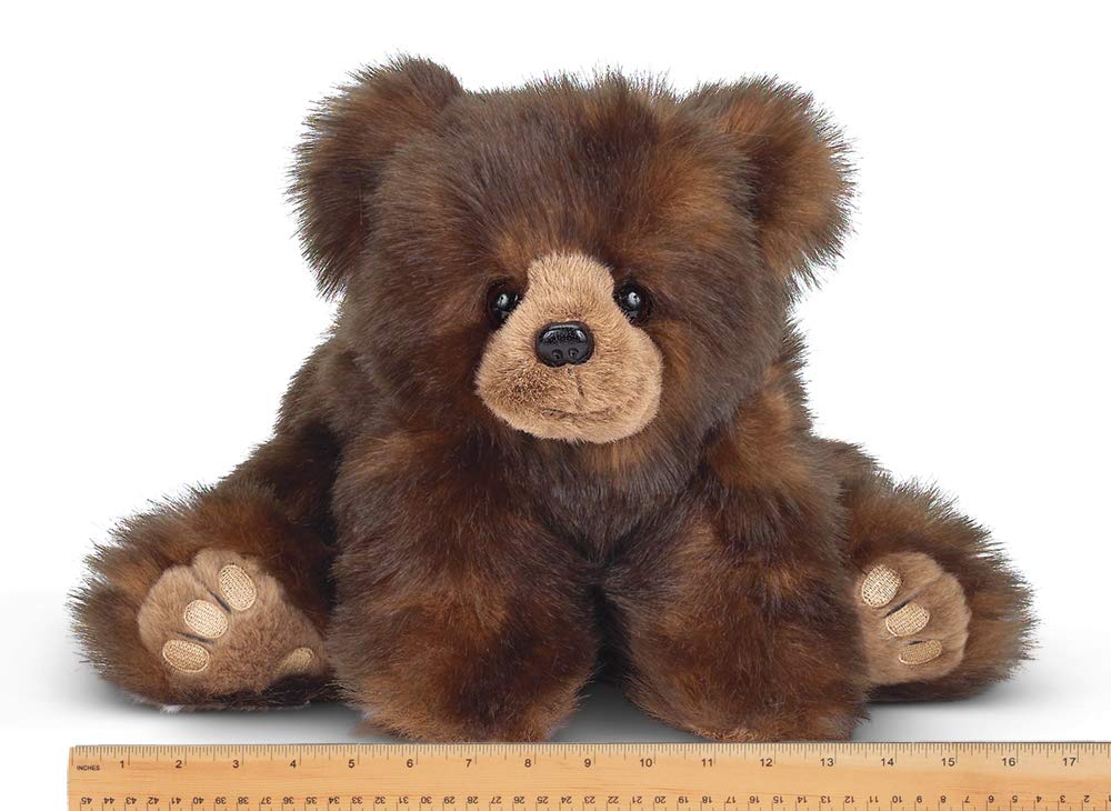 Bearington Huggy Ben Plush Stuffed Animal Brown Grizzly Bear, 19'