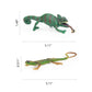 Uandme 8Pcs Lizard Animal Figurines Realistic Reptile Animal Figures Chameleon Prank Props Scary Toy Playset Wilde Life Creature