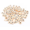 Ubervia Wood  Wooden | Pcs | 100Pcs Wood Letter Tiles Scrabble Letters For Crafts Diy Wood Gift Decoration Alphabet Wooden Piec