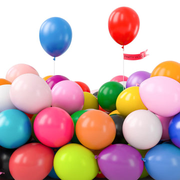 Partywoo Balloons Assorted Colors, 50 Pcs 5 Inch Rainbow Balloons, Latex Balloons For Balloon Garland Arch As Party Decorations, Birthday Decorations, Wedding Decorations, Baby Shower Decorations