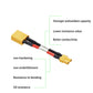 Laisomeke XT60 Male to XT30 Famale Adapter with 14AWG Cable and Male XT30 to Female XT60 Connector Adapter with 50MM 14AWG Cable