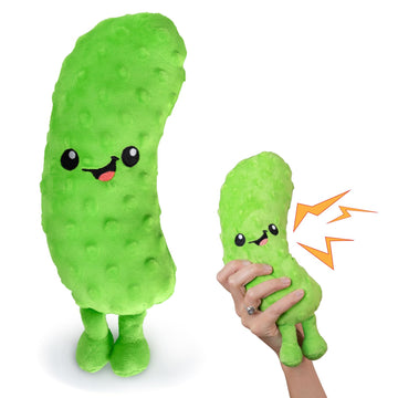 Twiddler Toys Yodeling Plush Pickle - 11" Green Funny Gag Gift, Model TTPYP, Plush Fabric