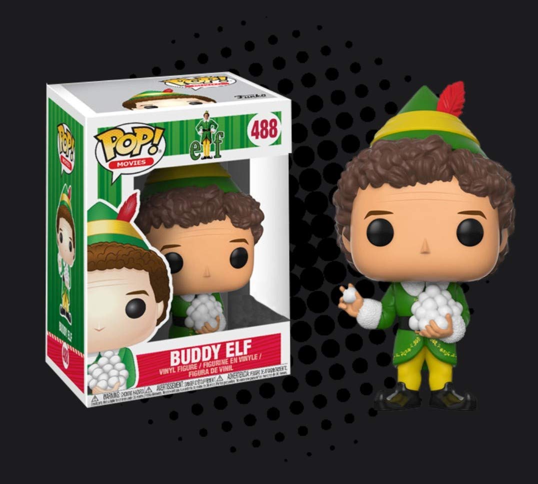 Funko POP! Movies Elf Buddy Elf Vinyl Figure #488 - Small, Green with Snowballs