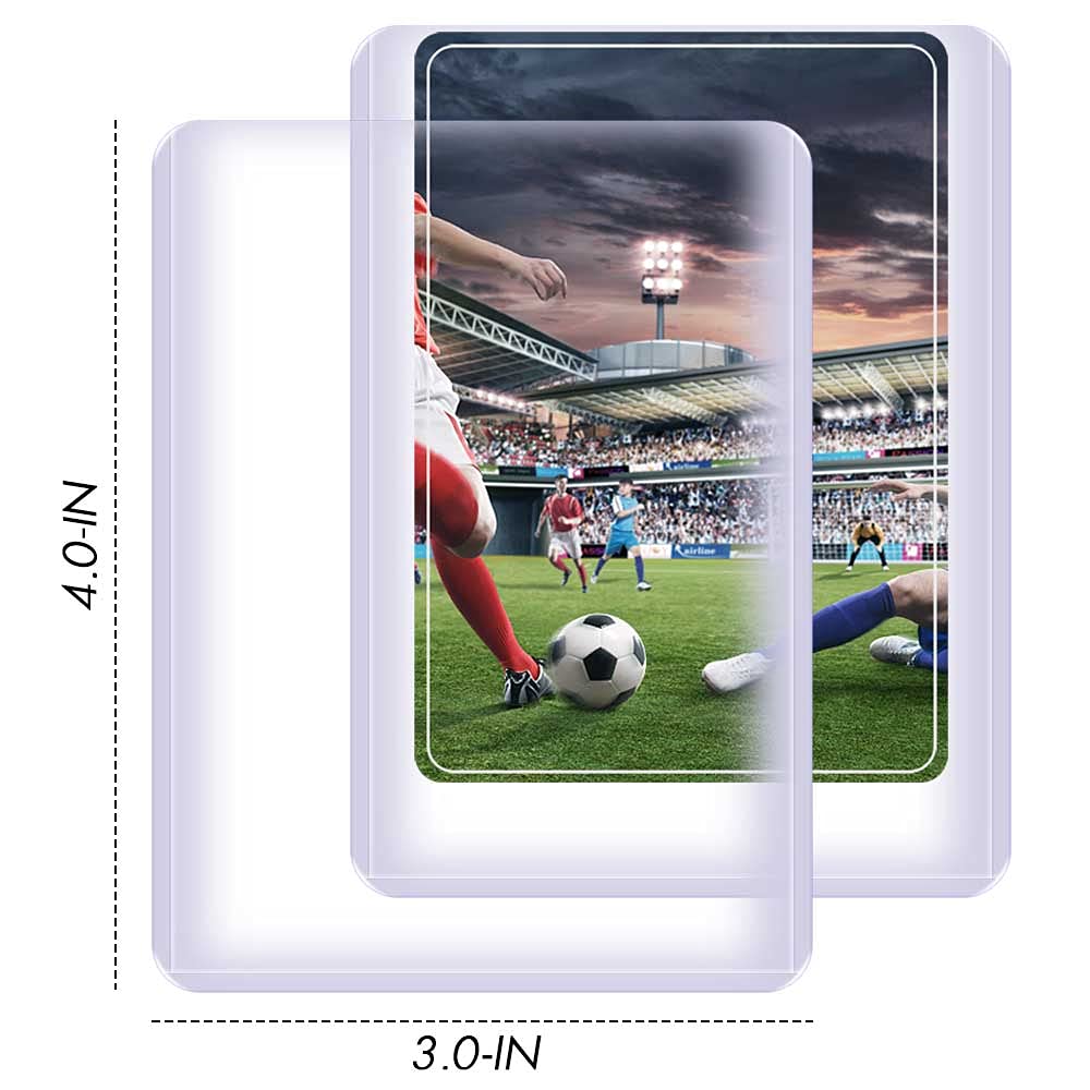 Kitoyz 40 Count Top Loaders - Clear Plastic Trading Card Sleeves, Baseball & Game Card Protectors