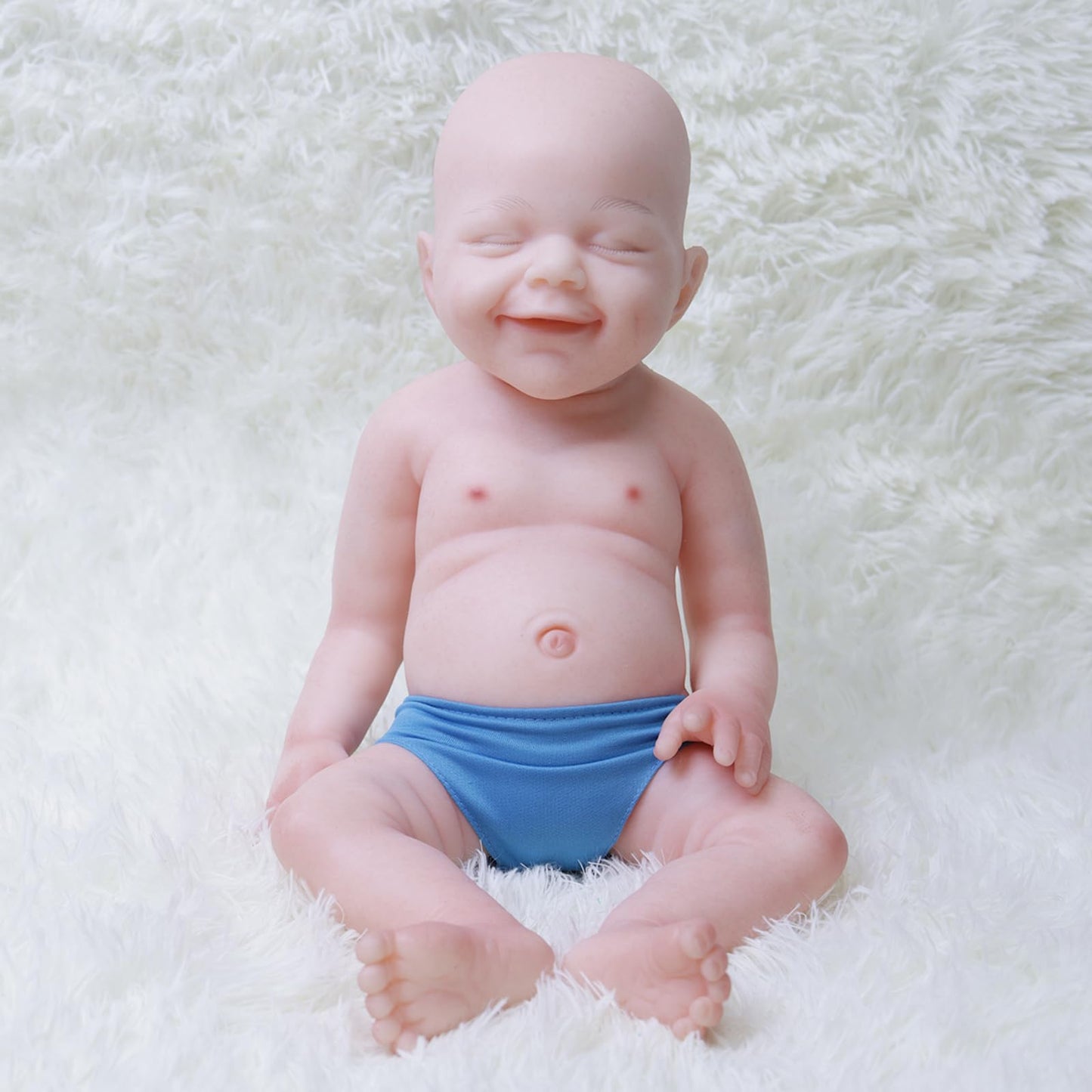 Cazoxdoll 18 Inch Silicone Baby Doll Boy With Drink And Pee - Realistic Reborn Baby Dolls For Christmas And Birthday Gifts