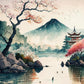 Tulip N Turtle Mt Fuji Signature Series Ss 03 Tube Packing Diy Acrylic Paint By Number Kit For Adults Beginner Canvas Painting B