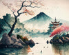 Tulip N Turtle Mt Fuji Signature Series Ss 03 Tube Packing Diy Acrylic Paint By Number Kit For Adults Beginner Canvas Painting B