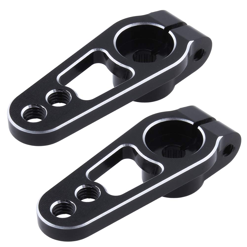 Metal Aluminum 25T Servo Horn Single Sided Steering Arm M3 Threads For 1/10 Rc Drift Car On Road Touring Accessories,2Pieces (Bl