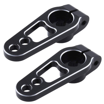 Metal Aluminum 25T Servo Horn Single Sided Steering Arm M3 Threads For 1/10 Rc Drift Car On Road Touring Accessories,2Pieces (Bl