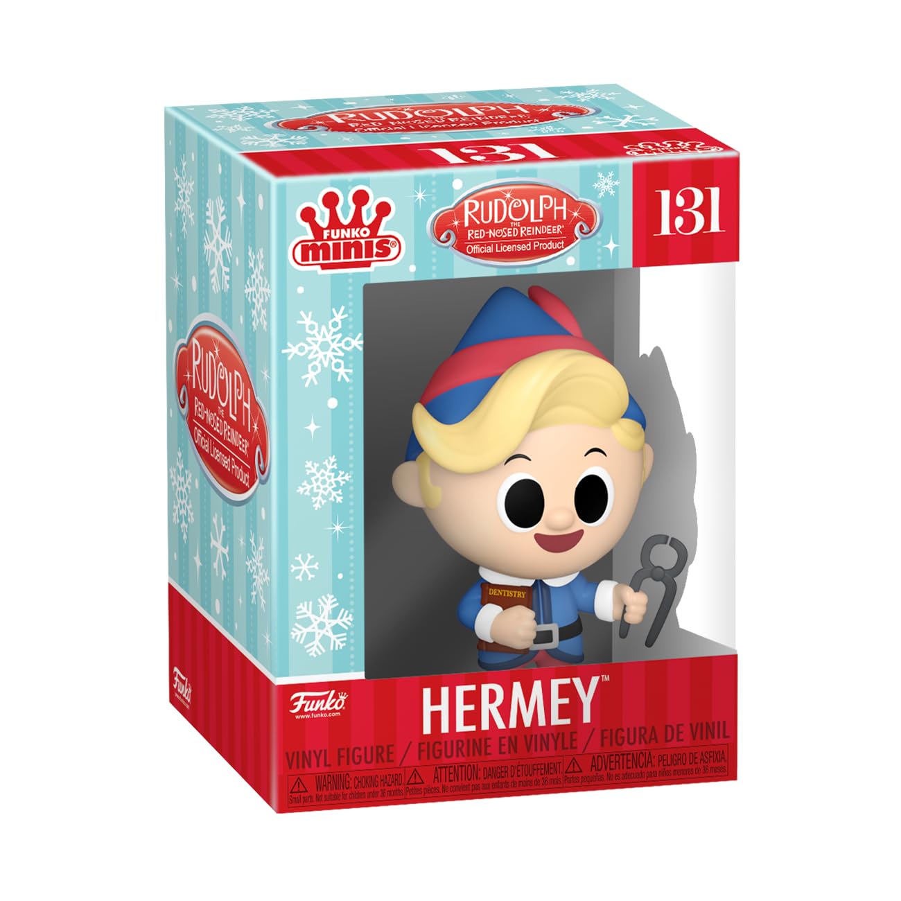 Funko Pop! Minis Vinyl Figure - Holiday Rudolph the Red-Nosed Reindeer, Model 64345, Styles May Vary, Multicolor