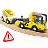 Wooden Train Cars Track Accessories Set Trailer Truck Small Vehicles Magnetic Train Cars Fit for Wooden Train Track Railway for 