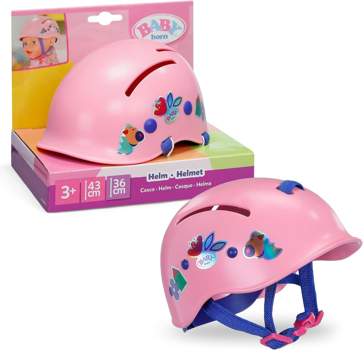 BABY Born Bicycle Helmet for 36 and 43 cm Dolls