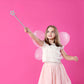 Liatunou 2 Pack Silver Star Wands, Crown Wands, Princess Fairy Wands,Magical Sticks For Girls Birthday, Party, Halloween