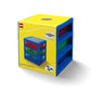 Room Copenhagen Lego 3-Drawer Storage Rack System, 13-2/3 X 12-3/4 X 15 In, Blue
