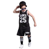LOLANTA Basketball Outfits for Boys  Kids Hip Hop Street Dance Costume Basketball Outfits(Black  5-6)