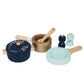 Le Toy Van - Educational Wooden Pretend Kitchen Honeybake Pots and Pans Cooking Set Play Toy | Kids Role Play Toy Kitchen Access