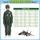 Zoruis Pilot Costume For Children, Top Air Force Aircraft Cosplay Costume With Cap, Glasses, Gloves, Pendant For Halloween Party