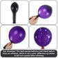 Jobkoo Purple Balloons 12 Inch, 50Pcs Dark Purple Balloon Matte Royal Purple Latex Balloons For Arch Deep Purple Party Helium Ba