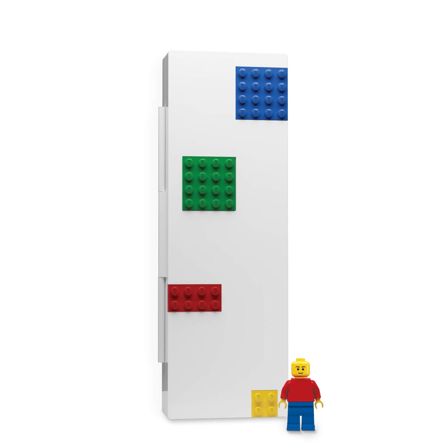 Lego Stationery Pencil Box With Four Building Bricks And Lego Minifigure (Minifigure Colors May Vary)