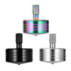 CHEETOP Stainless Steel Spinning Top  Precision Mini Desktop Gyroscope  Kill Time Reduce Stress ADHD Toys  Perfect Balance Gyro (3PCS Black+Silver+Iridescent Style 4)