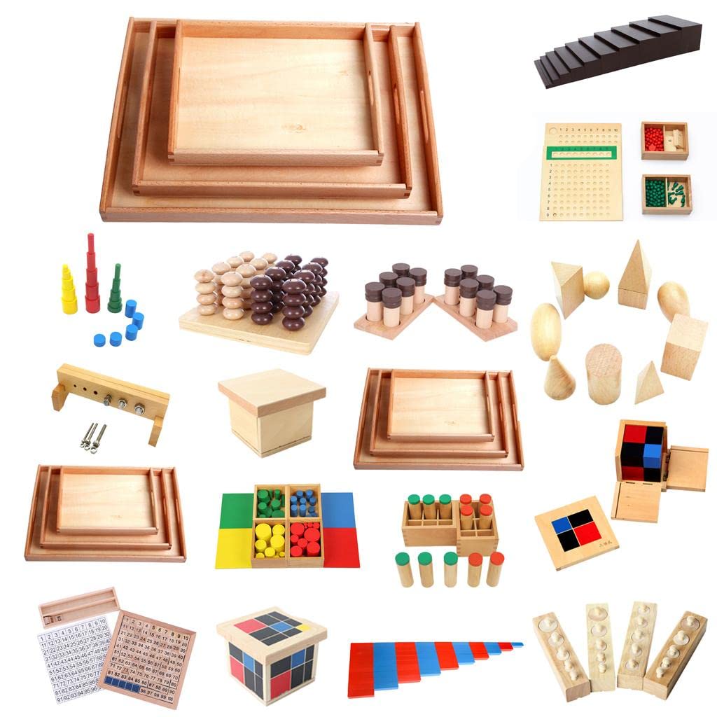Merishoppwooden Montessori Bee Cliping Box & Consecutive Numbers Sorting Kids Toy2 Sets Montessori Toy
