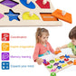 Montessori Toy Wooden Shape Peg Puzzles Montessori Baby Puzzle Geometric Shape Puzzle with Board Knob Preschool Wooden Puzzles f