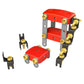 Miniland Educational Activity Mecaniko Builder Set, 191 Pieces, Red/Yellow/Charcoal, Model 32657, Plastic Construction Toys
