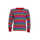 Loketa Kids Boys Girls Costume Halloween Rainbow Stripe Jumpsuit Good Guys Doll Cosplay Overall (110(3-4Years))